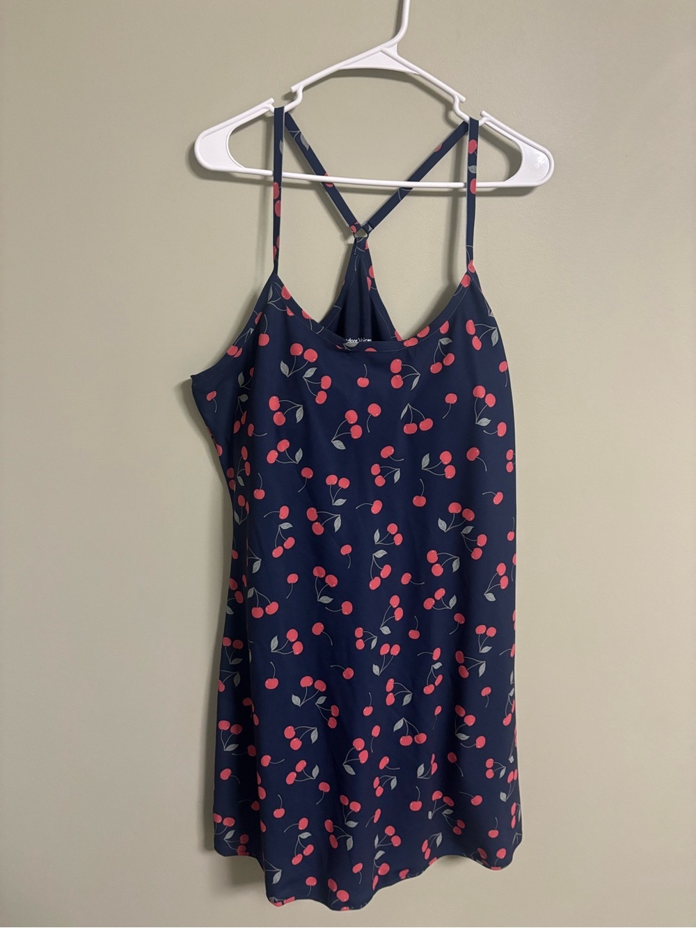 Outdoor Voices Exercise Dress Racerback Cherry Print Size XXL Tennis Golf
